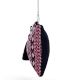 Boho Embroidered Evening Clutch Purse with Silver Chain Strap