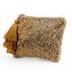 Sparkling Golden Beaded Bag With Tassel