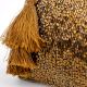 Sparkling Golden Beaded Bag With Tassel