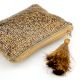 Sparkling Golden Beaded Bag With Tassel