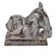 Brass Dog Door Stopper In Antique Finish