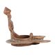 Brass Ganesha Diya In Abstract Form