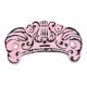 Pink Distressed Vase D Pull Iron Handle