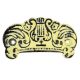 Yellow Distressed Vase D Pull Iron Handle