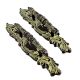 Black Brass European Style Door Handles  In Pair
