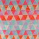Multi Geometric Triangles Handloom Cushion Cover