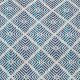 Indigo Blue and White Woven Cushion Cover