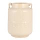 White Ceramic Jar with Two Handles