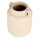 White Ceramic Jar with Two Handles
