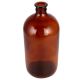Empty Amber Glass Bottle For Home Decor