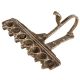 Vintage Arti Lamp 7 Jyots With Cobra Handle
