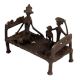 Vintage Tribal Bed With 3 Figure