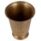 Vintage Brass Glass Vase
