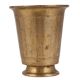 Vintage Brass Glass Vase
