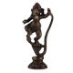 Brass Lord Ganesha Dancing On Sheshnag Statue