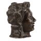 Brass Ancient Roman Young Man Head Ashtray