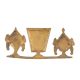 Brass Shankhu and Chakra Idol