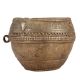 Tribal Brass Rice Measurement Bowl With One Handle