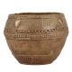 Tribal Brass Rice Measurement Bowl With One Handle