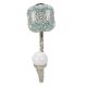 Square Ceramic Sage Green Ceramic Metal Hook Silver Fitting