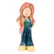 Porcelain Doll Little Girl in Blue DressÂ And Red Hair