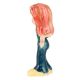 Porcelain Doll Little Girl in Blue DressÂ And Red Hair