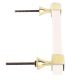 White Resin And Brass Small Door Handles