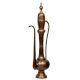 Old Brass Surahi Ewer With Etched Floral Design