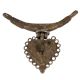 Brass Dhokra Heart Round Necklace