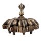 Brass Peacock Design Multi Compartment Kumkum Box