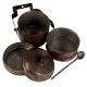Brass Tiffin Box Or Dabba With Spoon