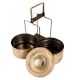 Brass Two Compartment Lunch Box