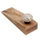 Grey Hexagon Small Ceramic Wooden Door Stopper
