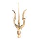Brass Trishul with Damru  Statue