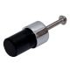 Black Silver Tiny Cylinder Glass Cabinet knobs