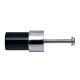 Black Silver Tiny Cylinder Glass Cabinet knobs