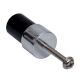 Black Silver Tiny Cylinder Glass Cabinet knobs