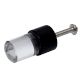 Clear Black Tiny Cylinder Glass Cabinet knobs