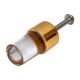 Clear Golden Tiny Cylinder Glass Cabinet knobs
