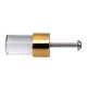 Clear Golden Tiny Cylinder Glass Cabinet knobs