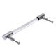 Clear Silver Medium Cylinder Glass Door Handles