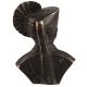 Brass Indian Soldier Bust in Uniform with Turban