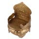 Brass Om Embossed God Singhasan