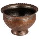Engraved Copper Tabletop Planter