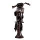 Handmade Antique Brown Brass Toy Bike On Stand