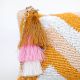 Chevron Beaded Crossbody Zipper Sling Bag