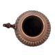 Brass Bulbous Ribbed Pot With Spout