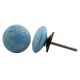 Turquoise Etched Flat Knob