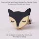 Grey and Peach Wooden Fox Cabinet Knobs