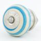 Old Turquoise Striped Knob